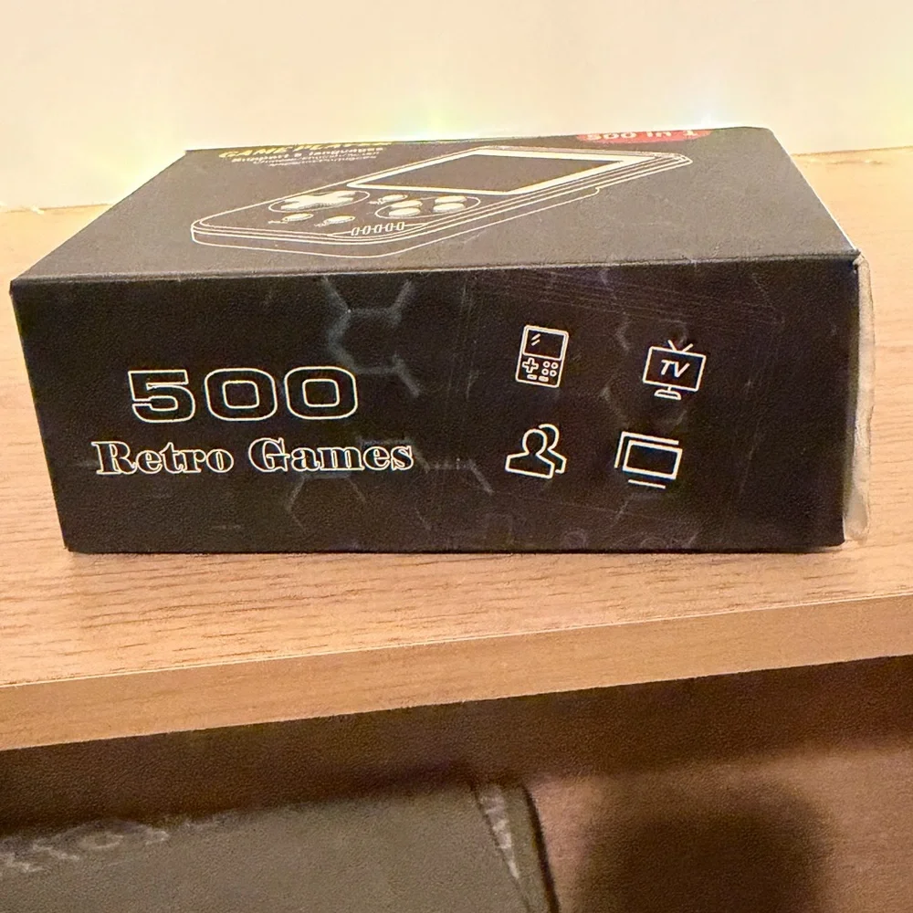 Game Player Handheld Console - Black 500 Retro games